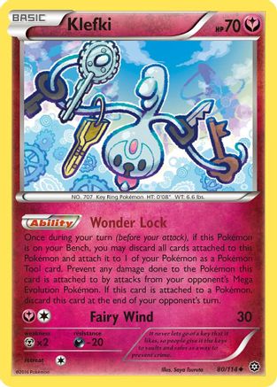 Klefki 080/114 - Reverse Holofoil XY Steam Siege - Uncommon