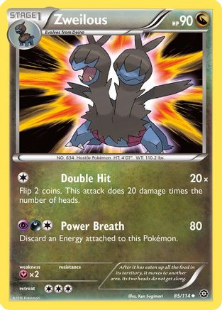 Zweilous 085/114 XY Steam Siege - Uncommon