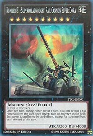 Number 81: Superdreadnought Rail Cannon Super Dora (TDIL-EN091) - The Dark Illusion 1st Edition
