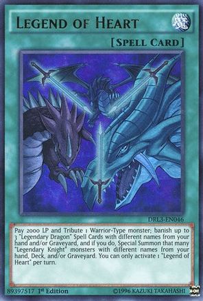 Legend of Heart (DRL3-EN046) - Dragons of Legend: Unleashed 1st Edition
