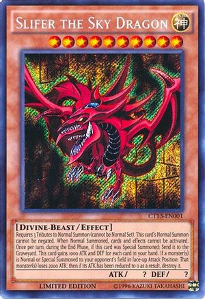 Slifer the Sky Dragon (CT13-EN001) - 2016 Mega-Tins Limited