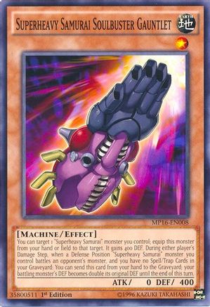 Superheavy Samurai Soulbuster Gauntlet (MP16-EN008) - 2016 Mega-Tins Mega Pack Unlimited