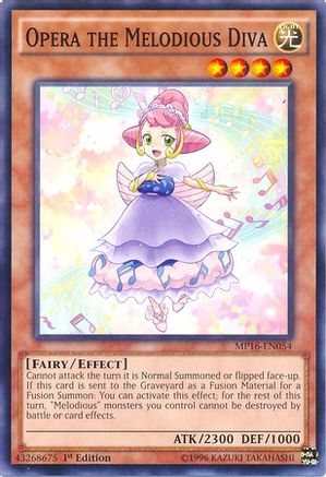 Opera the Melodious Diva (MP16-EN054) - 2016 Mega-Tins Mega Pack 1st Edition