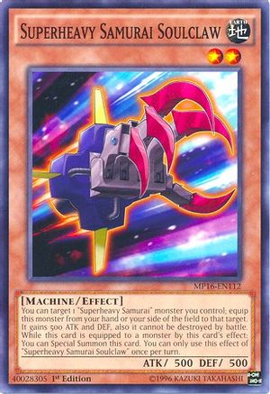 Superheavy Samurai Soulclaw (MP16-EN112) - 2016 Mega-Tins Mega Pack 1st Edition