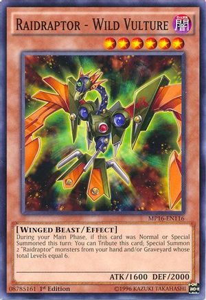 Raidraptor - Wild Vulture (MP16-EN116) - 2016 Mega-Tins Mega Pack Unlimited