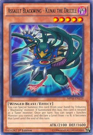 Assault Blackwing - Kunai the Drizzle (MP16-EN119) - 2016 Mega-Tins Mega Pack Unlimited