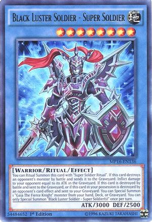 Black Luster Soldier - Super Soldier (MP16-EN136) - 2016 Mega-Tins Mega Pack 1st Edition