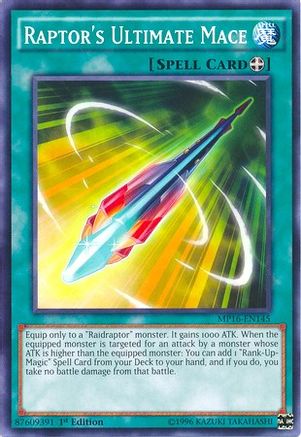 Raptor's Ultimate Mace (MP16-EN145) - 2016 Mega-Tins Mega Pack Unlimited