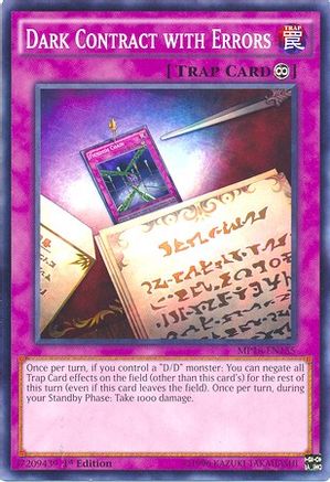Dark Contract with Errors (MP16-EN155) - 2016 Mega-Tins Mega Pack Unlimited