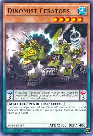 Dinomist Ceratops (MP16-EN197) - 2016 Mega-Tins Mega Pack 1st Edition