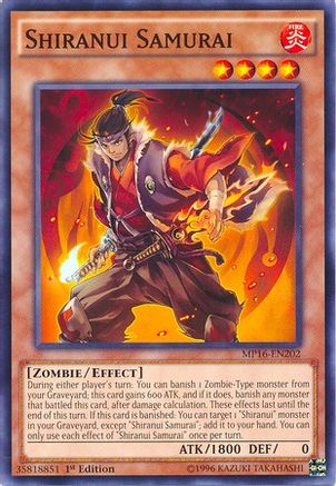 Shiranui Samurai (MP16-EN202) - 2016 Mega-Tins Mega Pack Unlimited