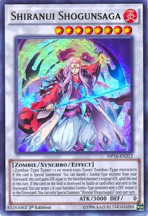 Shiranui Shogunsaga (MP16-EN212) - 2016 Mega-Tins Mega Pack 1st Edition