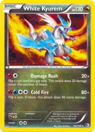 White Kyurem 102/149 - Holofoil Deck Exclusives - Holo Rare