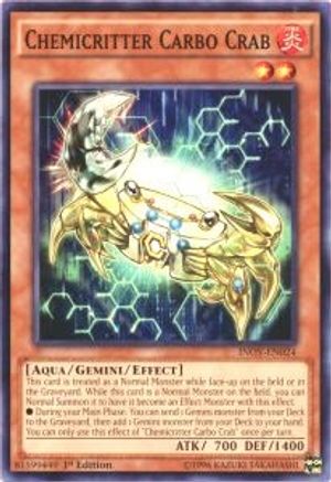 Chemicritter Carbo Crab (INOV-EN024) - Invasion: Vengeance 1st Edition