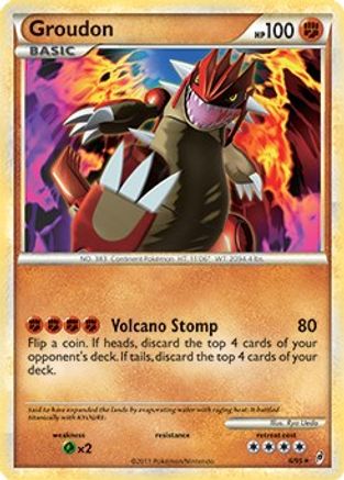 Groudon 006/095 Deck Exclusives - Rare