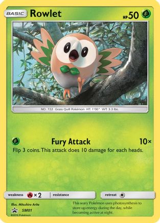 Rowlet SM01 - Holofoil SM Promos - Promo