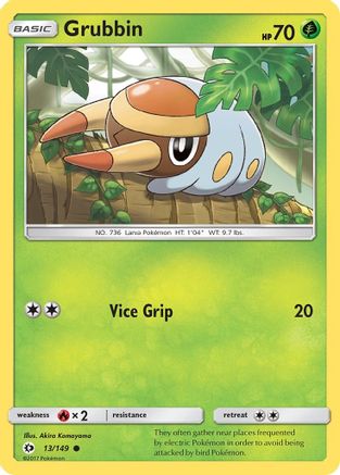 Grubbin 013/149 SM Base Set - Common