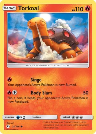 Torkoal 023/149 SM Base Set - Common