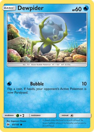 Dewpider 045/149 SM Base Set - Common