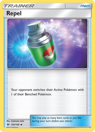 Repel 130/149 - Reverse Holofoil SM Base Set - Uncommon