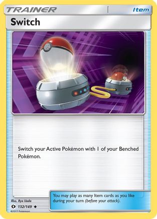Switch 132/149 - Reverse Holofoil SM Base Set - Uncommon