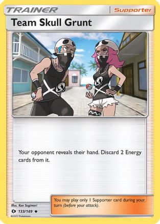 Team Skull Grunt 133/149 - Reverse Holofoil SM Base Set - Uncommon