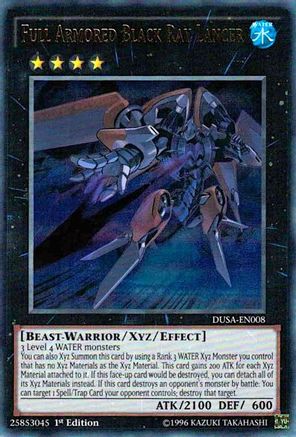 Full Armored Black Ray Lancer (DUSA-EN008) - Duelist Saga 1st Edition