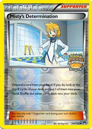 Misty's Determination 104/122 - Reverse Holofoil League & Championship Cards - Promo