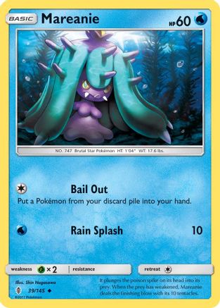 Mareanie 039 - Reverse Holofoil SM Guardians Rising - Uncommon