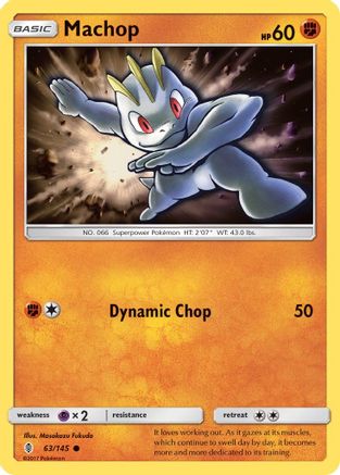 Machop (63) 063/145 SM Guardians Rising - Common