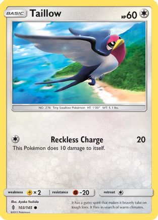 Taillow 103/145 SM Guardians Rising - Common