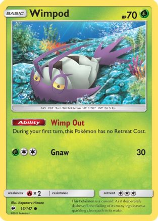 Wimpod 016/147 SM Burning Shadows - Common