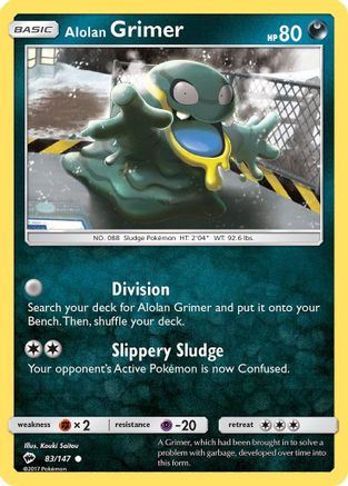 Alolan Grimer 083/147 SM Burning Shadows - Common