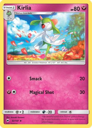 Kirlia 092/147 SM Burning Shadows - Uncommon