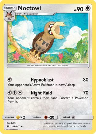 Noctowl 107/147 SM Burning Shadows - Uncommon