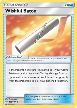 Wishful Baton 128/147 SM Burning Shadows - Uncommon