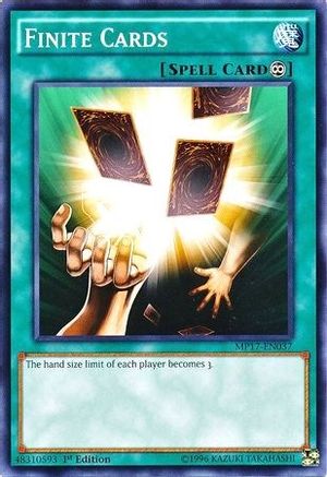Finite Cards (MP17-EN037) - 2017 Mega-Tins Mega Pack 1st Edition