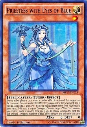 Priestess with Eyes of Blue (MP17-EN055) - 2017 Mega-Tins Mega Pack 1st Edition