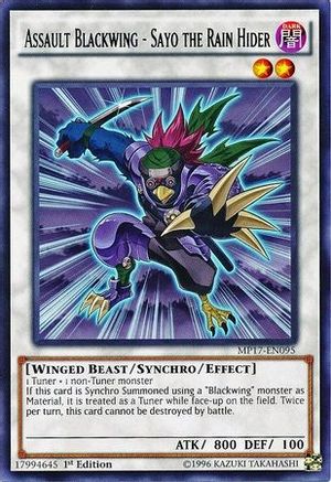Assault Blackwing - Sayo the Rain Hider (MP17-EN095) - 2017 Mega-Tins Mega Pack 1st Edition