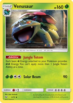 Venusaur 003/73 Shining Legends - Uncommon