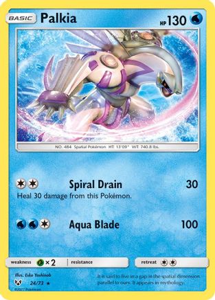 Palkia 024/73 - Holofoil Shining Legends - Holo Rare