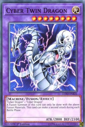 Cyber Twin Dragon (LEDD-ENB26) - Legendary Dragon Decks 1st Edition