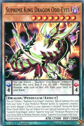 Supreme King Dragon Odd-Eyes (LEDD-ENC02) - Legendary Dragon Decks 1st Edition