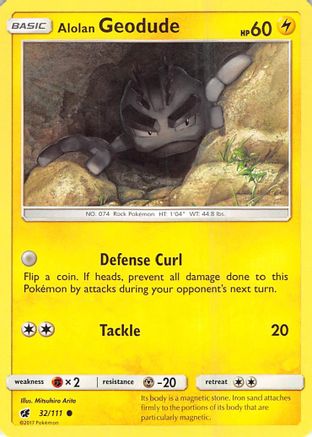 Alolan Geodude 032/111 SM Crimson Invasion - Common