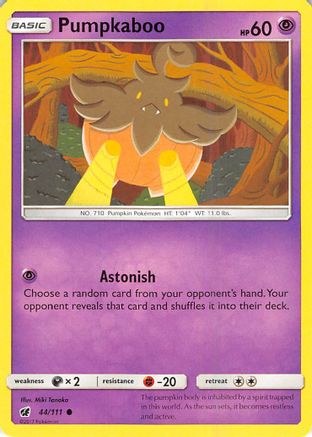 Pumpkaboo 044/111 - Reverse Holofoil SM Crimson Invasion - Common