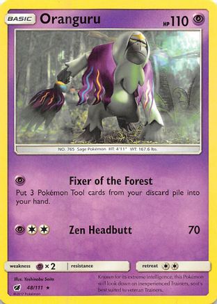 Oranguru 048 - Reverse Holofoil SM Crimson Invasion - Rare