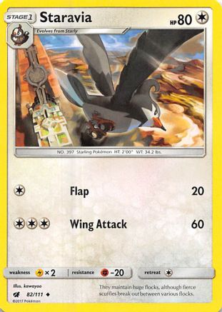 Staravia 082 SM Crimson Invasion - Uncommon