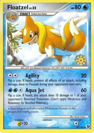 Floatzel 037/106 Countdown Calendar Promos - Promo