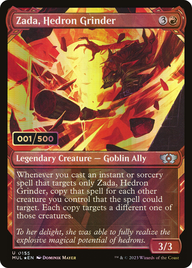 Zada, Hedron Grinder (Serial Numbered) (MUL-155Z) - Multiverse Legends: (Showcase) Foil