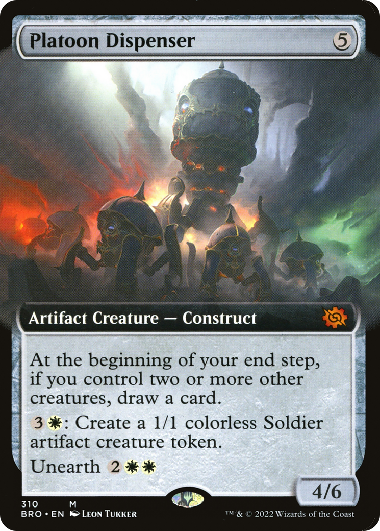Platoon Dispenser (Extended Art) (BRO-310) - The Brothers' War: (Extended Art)